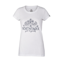 NORTHFINDER dámske travel trièko MARA - biele